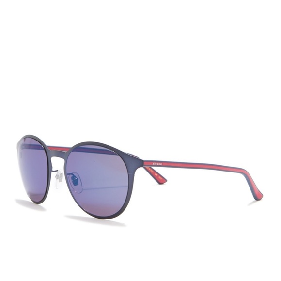 NWT Gucci 52mm Round Mirror Sunnies Style GG0504S